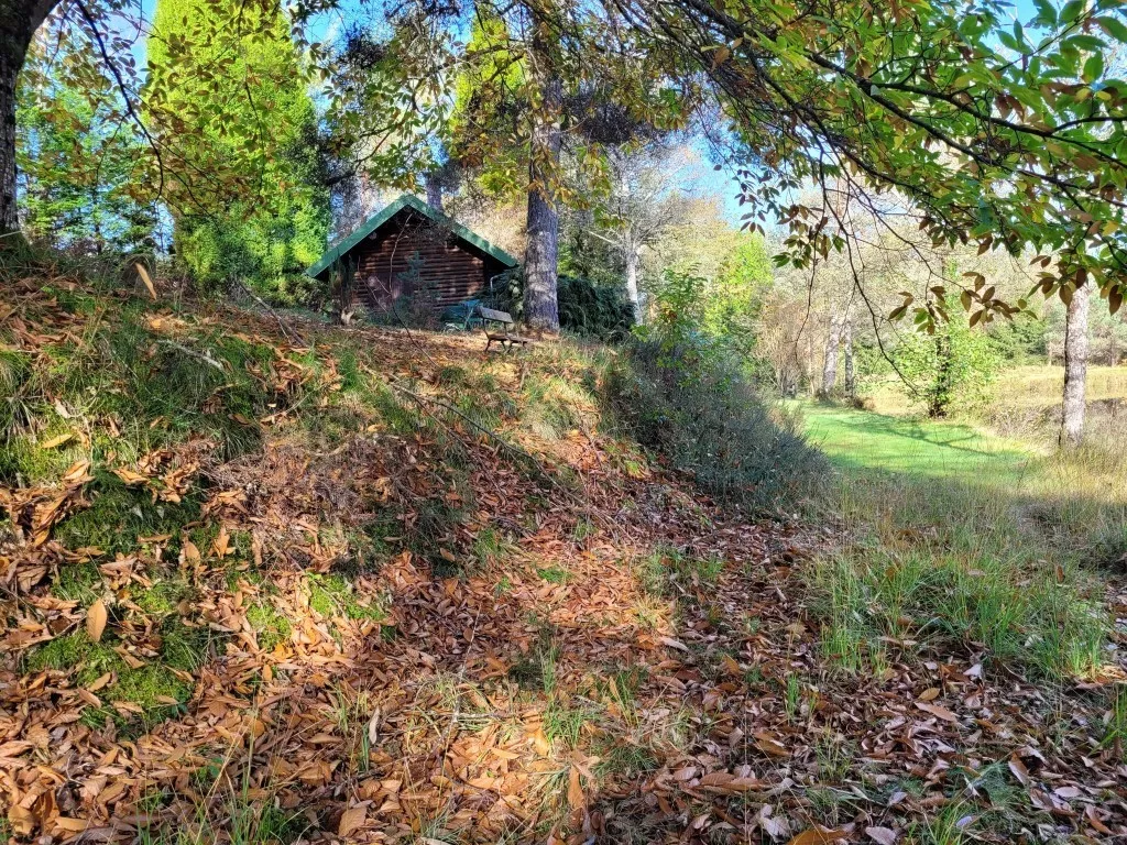 BEL ETANG AVEC CHALET
